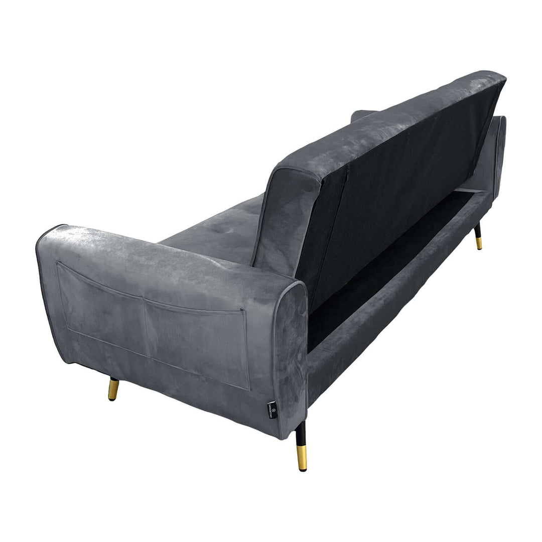 DSZ Product, feed-cond-new, feed-sl-DSZ Freight Payable, newSarantino Ava 3 - Seater Tufted Velvet Sofa Bed By Sarantino - Dark Grey - Premium Furniture > Bar Stools & Chairs > Arm Chairs & Recliners from Sarantino ! Shop Online Buy Now at S & D's Value Store Family Business Best Customer ServiceDSZ Product, feed-cond-new, feed-sl-DSZ Freight Payable, new