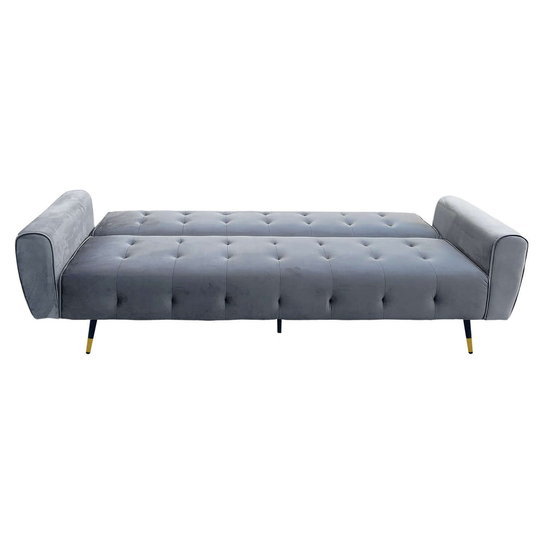 DSZ Product, feed-cond-new, feed-sl-DSZ Freight Payable, newSarantino Ava 3 - Seater Tufted Velvet Sofa Bed By Sarantino - Light Grey - Premium Furniture > Bar Stools & Chairs > Arm Chairs & Recliners from Sarantino ! Shop Online Buy Now at S & D's Value Store Family Business Best Customer ServiceDSZ Product, feed-cond-new, feed-sl-DSZ Freight Payable, new