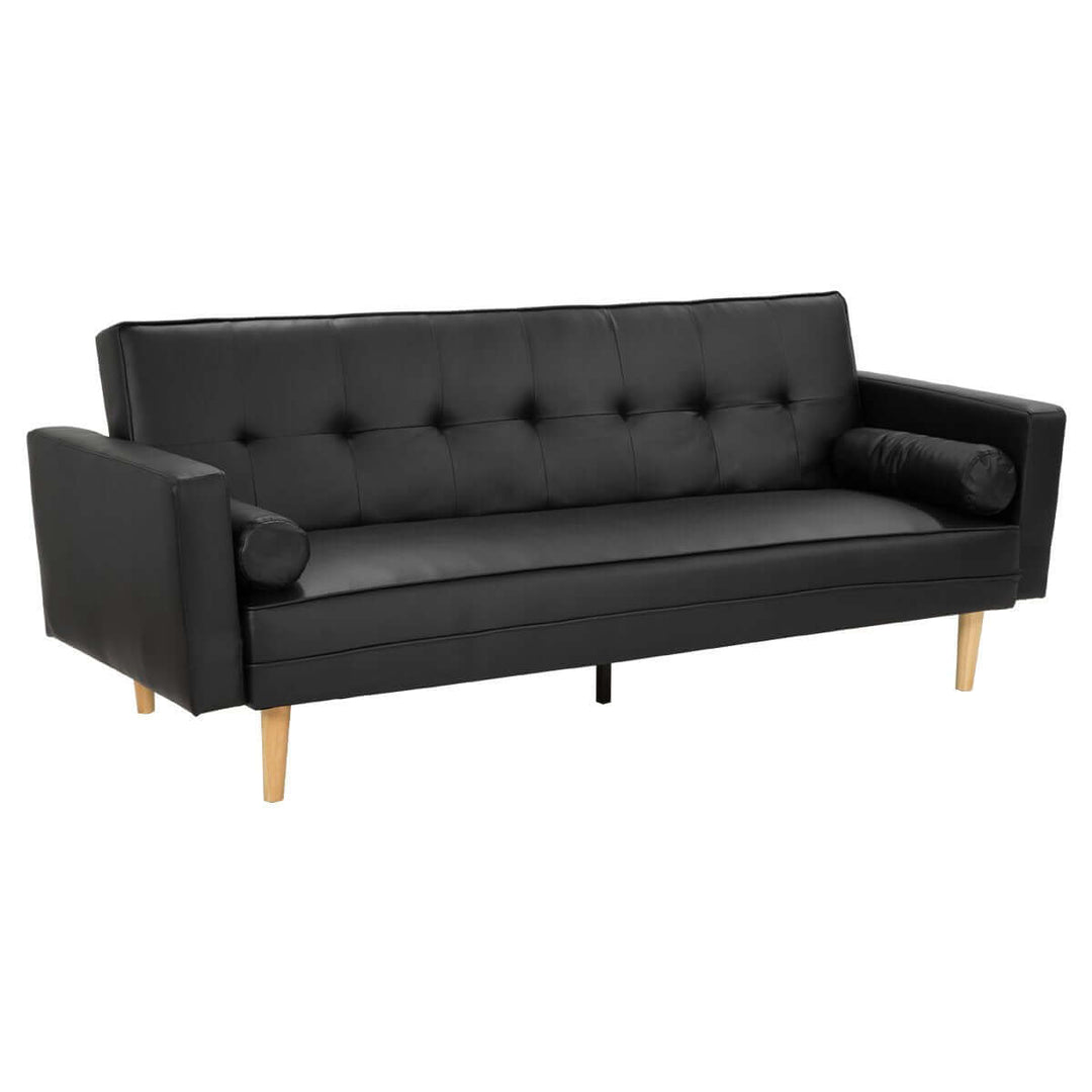 DSZ Product, feed-cond-new, feed-sl-DSZ Freight Payable, newSarantino Madison Faux Leather Sofa Bed Lounge Couch Futon Furniture Home Suite - Black - Premium Furniture > Bar Stools & Chairs > Arm Chairs & Recliners from Sarantino ! Shop Online Buy Now at S & D's Value Store Family Business Best Customer ServiceDSZ Product, feed-cond-new, feed-sl-DSZ Freight Payable, new