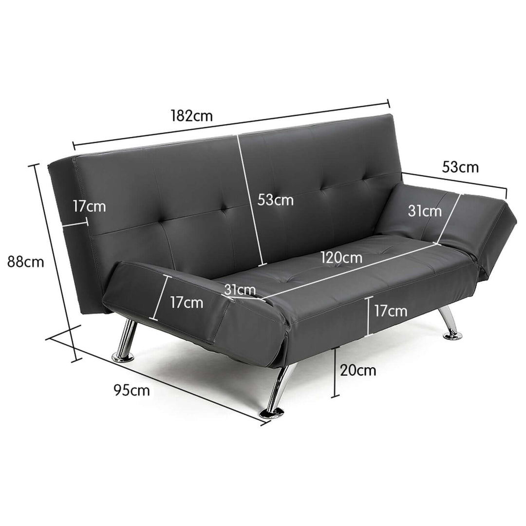 DSZ Product, feed-cond-new, feed-sl-DSZ Freight Payable, newSarantino Brooklyn Sofa Bed Lounge Faux Leather Couch Futon Furniture Adjustable Suite Gr - Premium Furniture > Bar Stools & Chairs > Arm Chairs & Recliners from Sarantino ! Shop Online Buy Now at S & D's Value Store Family Business Best Customer ServiceDSZ Product, feed-cond-new, feed-sl-DSZ Freight Payable, new