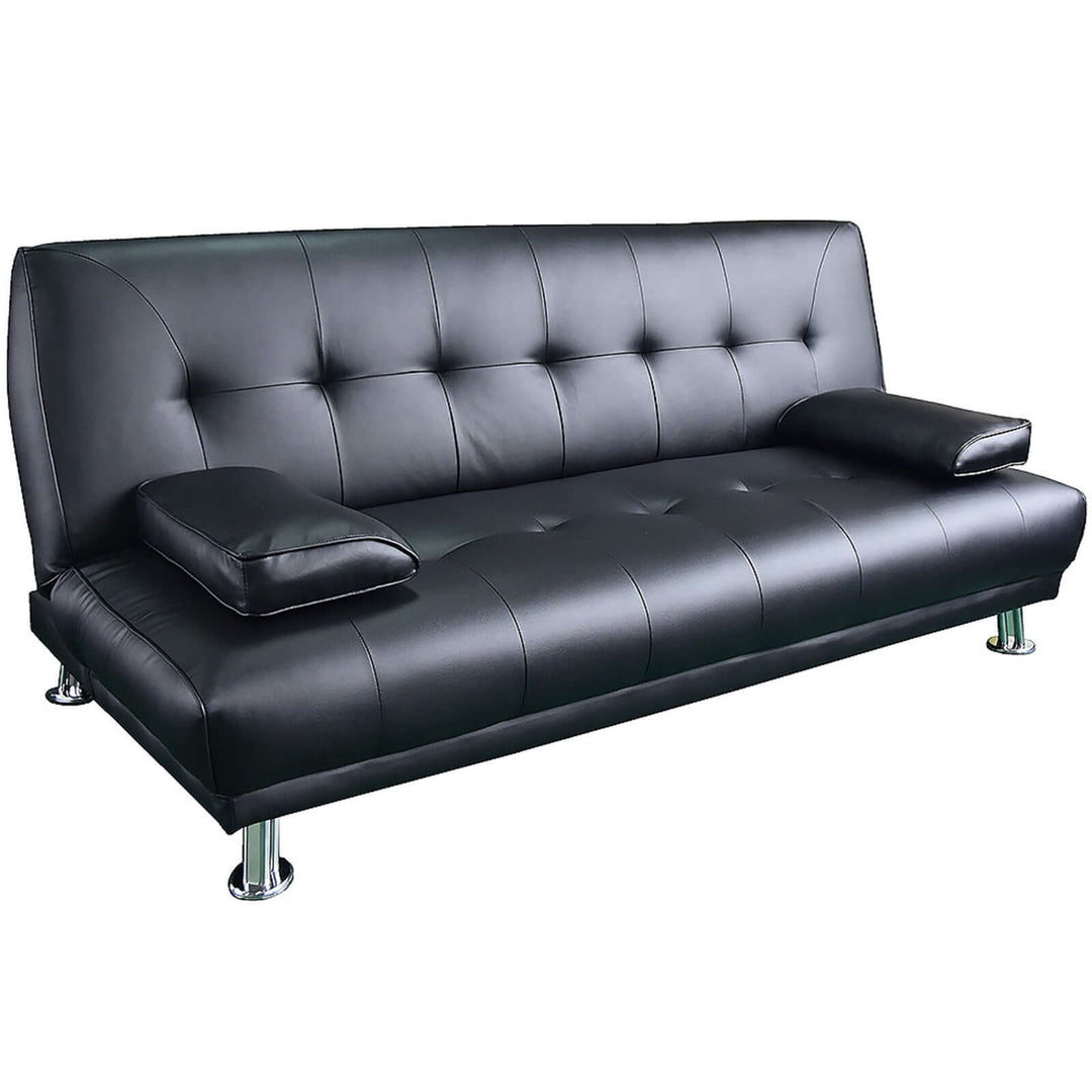 DSZ Product, feed-cond-new, feed-sl-DSZ Freight Payable, newSarantino Manhattan Sofa Bed Faux Leather Lounge Couch Futon Furniture Suite - Black - Premium Furniture > Bar Stools & Chairs > Arm Chairs & Recliners from Sarantino ! Shop Online Buy Now at S & D's Value Store Family Business Best Customer ServiceDSZ Product, feed-cond-new, feed-sl-DSZ Freight Payable, new