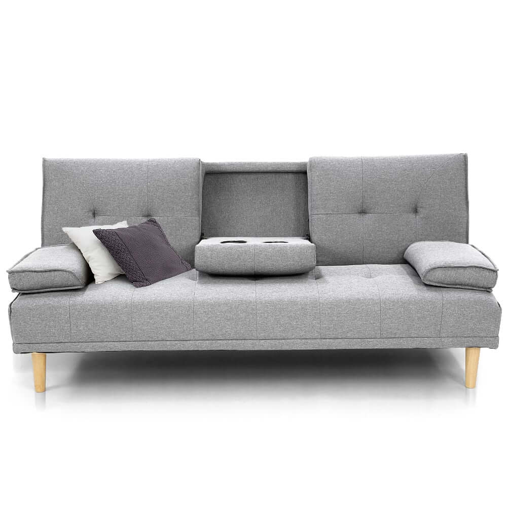 DSZ Product, feed-cond-new, feed-sl-DSZ Freight Payable, newSarantino Rochester Linen Fabric Sofa Bed Lounge Couch Futon Furniture Suite - Light Grey - Premium Furniture > Bar Stools & Chairs > Arm Chairs & Recliners from Sarantino ! Shop Online Buy Now at S & D's Value Store Family Business Best Customer ServiceDSZ Product, feed-cond-new, feed-sl-DSZ Freight Payable, new