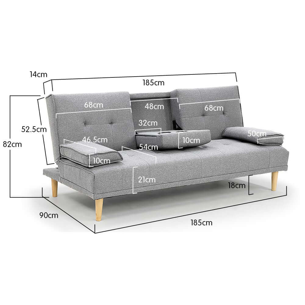 DSZ Product, feed-cond-new, feed-sl-DSZ Freight Payable, newSarantino Rochester Linen Fabric Sofa Bed Lounge Couch Futon Furniture Suite - Light Grey - Premium Furniture > Bar Stools & Chairs > Arm Chairs & Recliners from Sarantino ! Shop Online Buy Now at S & D's Value Store Family Business Best Customer ServiceDSZ Product, feed-cond-new, feed-sl-DSZ Freight Payable, new