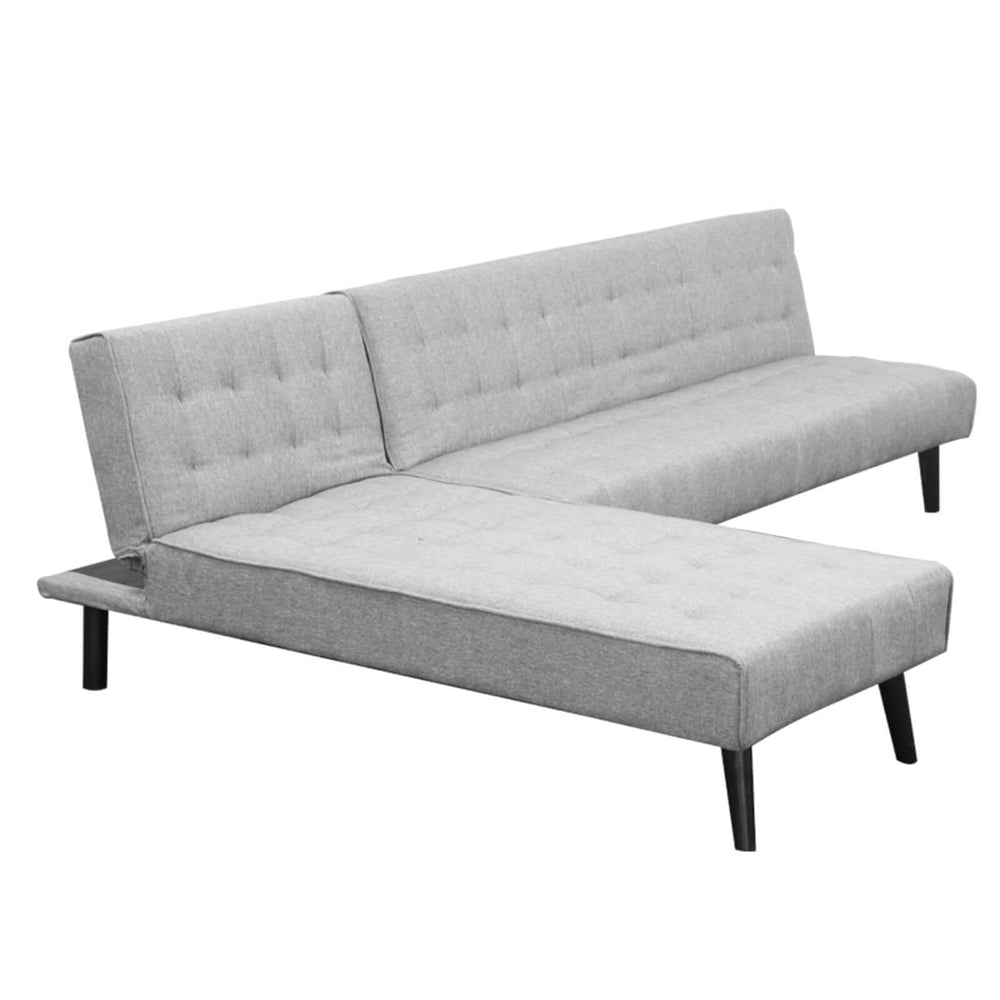 DSZ Product, feed-cond-new, feed-sl-DSZ Freight Payable, newSarantino 3 - Seater Corner Sofa Bed With Lounge Chaise Couch Furniture Light Grey - Premium Furniture > Bar Stools & Chairs > Arm Chairs & Recliners from Sarantino ! Shop Online Buy Now at S & D's Value Store Family Business Best Customer ServiceDSZ Product, feed-cond-new, feed-sl-DSZ Freight Payable, new