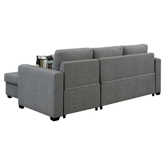 DSZ Product, feed-cond-new, feed-sl-DSZ Freight Payable, newSarantino Fontana Pullout Sofa Bed With Storage Chaise Lounge - Grey - Premium Furniture > Bar Stools & Chairs > Arm Chairs & Recliners from Sarantino ! Shop Online Buy Now at S & D's Value Store Family Business Best Customer ServiceDSZ Product, feed-cond-new, feed-sl-DSZ Freight Payable, new