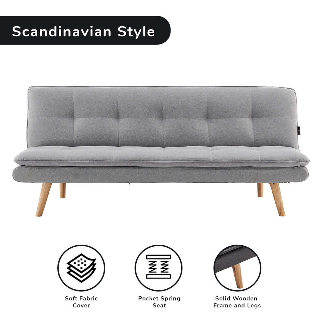 DSZ Product, feed-cond-new, feed-sl-DSZ Freight Payable, newSarantino 3 Seater Linen Couch Sofa Bed Lounge Futon - Light Grey - Premium Furniture > Bar Stools & Chairs > Arm Chairs & Recliners from Sarantino ! Shop Online Buy Now at S & D's Value Store Family Business Best Customer ServiceDSZ Product, feed-cond-new, feed-sl-DSZ Freight Payable, new