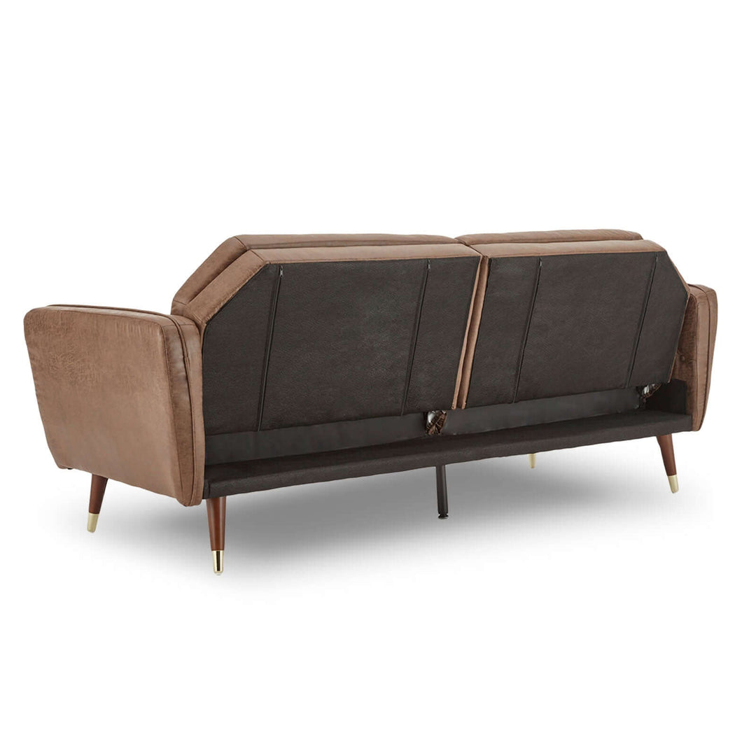 DSZ Product, feed-cond-new, feed-sl-DSZ Freight Payable, newSarantino Faux Velvet Tufted Sofa Bed Couch Futon - Brown - Premium Furniture > Bar Stools & Chairs > Arm Chairs & Recliners from Sarantino ! Shop Online Buy Now at S & D's Value Store Family Business Best Customer ServiceDSZ Product, feed-cond-new, feed-sl-DSZ Freight Payable, new