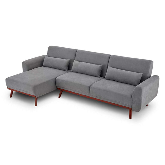 DSZ Product, feed-cond-new, feed-sl-DSZ Freight Payable, newSarantino Faux Velvet Sofa Bed Couch Lounge Chaise Cushions Light Grey - Premium Furniture > Bar Stools & Chairs > Arm Chairs & Recliners from Sarantino ! Shop Online Buy Now at S & D's Value Store Family Business Best Customer ServiceDSZ Product, feed-cond-new, feed-sl-DSZ Freight Payable, new