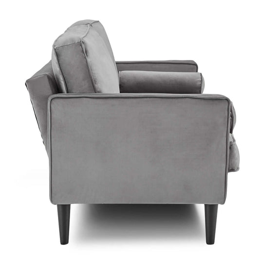 DSZ Product, feed-cond-new, feed-sl-DSZ Freight Payable, newSarantino Faux Velvet Sofa Bed Couch Furniture Lounge Suite Seat Grey - Premium Furniture > Bar Stools & Chairs > Arm Chairs & Recliners from Sarantino ! Shop Online Buy Now at S & D's Value Store Family Business Best Customer ServiceDSZ Product, feed-cond-new, feed-sl-DSZ Freight Payable, new