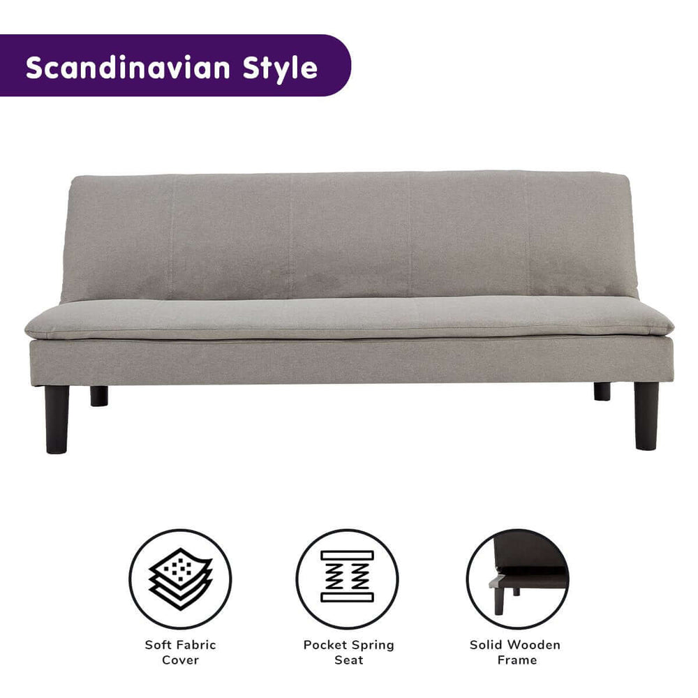 DSZ Product, feed-cond-new, feed-sl-DSZ Freight Payable, newSarantino 3 Seater Modular Faux Linen Fabric Sofa Bed Couch Light Grey - Premium Furniture > Bar Stools & Chairs > Arm Chairs & Recliners from Sarantino ! Shop Online Buy Now at S & D's Value Store Family Business Best Customer ServiceDSZ Product, feed-cond-new, feed-sl-DSZ Freight Payable, new