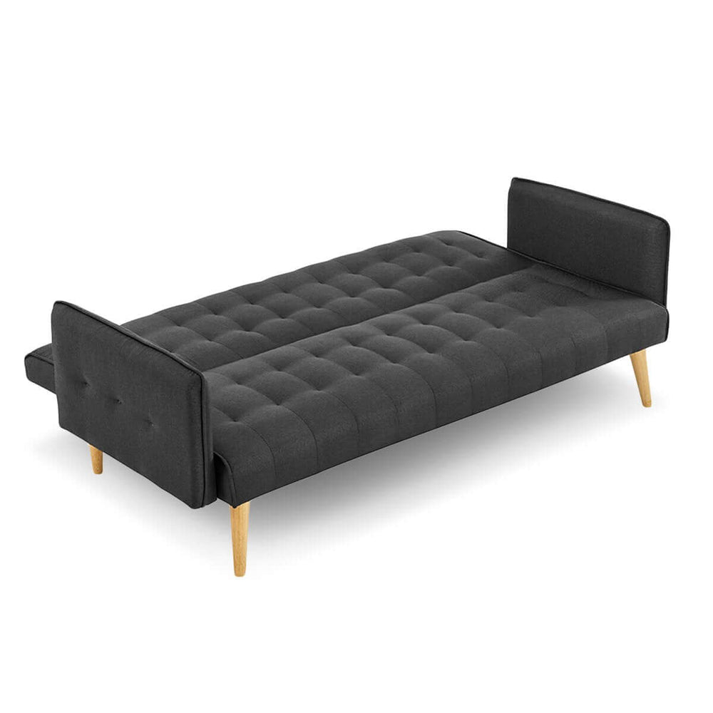 DSZ Product, feed-cond-new, feed-sl-DSZ Freight Payable, newSarantino 3 Seater Modular Linen Fabric Sofa Bed Couch - Black - Premium Furniture > Bar Stools & Chairs > Arm Chairs & Recliners from Sarantino ! Shop Online Buy Now at S & D's Value Store Family Business Best Customer ServiceDSZ Product, feed-cond-new, feed-sl-DSZ Freight Payable, new