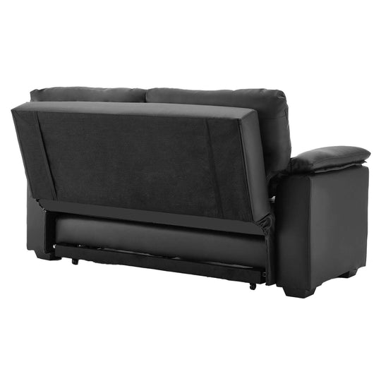 DSZ Product, feed-cond-new, feed-sl-DSZ Freight Payable, newSarantino Faux Leather Sofa Bed Couch Lounge - Black - Premium Furniture > Bar Stools & Chairs > Arm Chairs & Recliners from Sarantino ! Shop Online Buy Now at S & D's Value Store Family Business Best Customer ServiceDSZ Product, feed-cond-new, feed-sl-DSZ Freight Payable, new