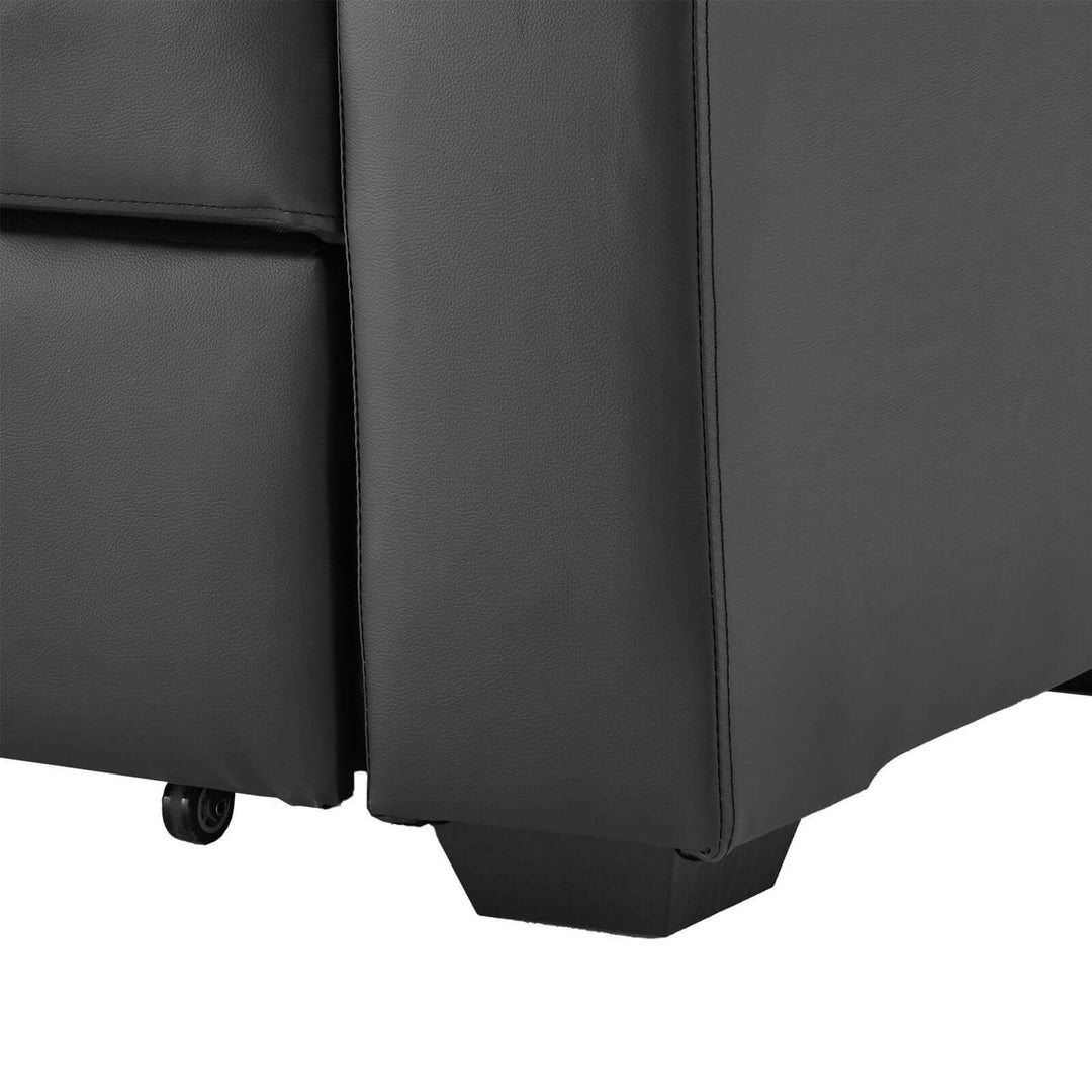 DSZ Product, feed-cond-new, feed-sl-DSZ Freight Payable, newSarantino Faux Leather Sofa Bed Couch Lounge - Black - Premium Furniture > Bar Stools & Chairs > Arm Chairs & Recliners from Sarantino ! Shop Online Buy Now at S & D's Value Store Family Business Best Customer ServiceDSZ Product, feed-cond-new, feed-sl-DSZ Freight Payable, new