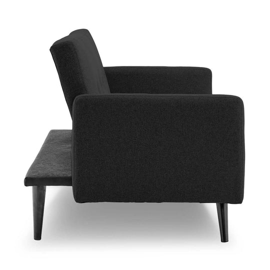 DSZ Product, feed-cond-new, feed-sl-DSZ Freight Payable, newSarantino Tufted Faux Linen 3 - Seater Sofa Bed With Armrests - Black - Premium Furniture > Bar Stools & Chairs > Arm Chairs & Recliners from Sarantino ! Shop Online Buy Now at S & D's Value Store Family Business Best Customer ServiceDSZ Product, feed-cond-new, feed-sl-DSZ Freight Payable, new