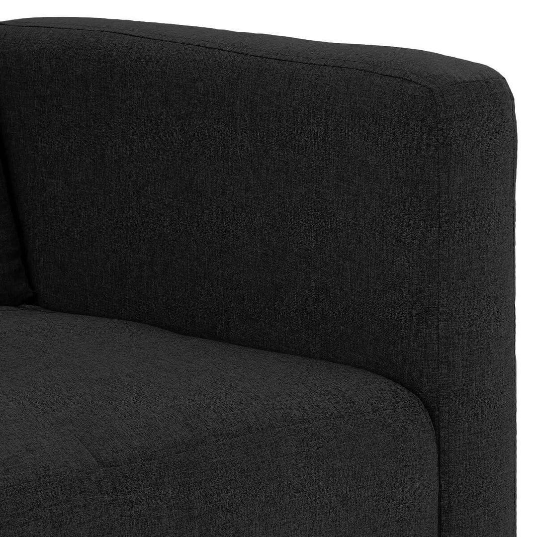 DSZ Product, feed-cond-new, feed-sl-DSZ Freight Payable, newSarantino Tufted Faux Linen 3 - Seater Sofa Bed With Armrests - Black - Premium Furniture > Bar Stools & Chairs > Arm Chairs & Recliners from Sarantino ! Shop Online Buy Now at S & D's Value Store Family Business Best Customer ServiceDSZ Product, feed-cond-new, feed-sl-DSZ Freight Payable, new