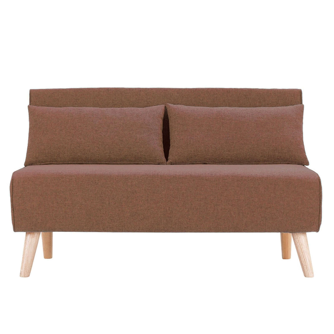 DSZ Product, feed-cond-new, feed-sl-DSZ Freight Payable, newSarantino 2 - Seater Adjustable Sofa Bed Lounge Faux Linen - Brown - Premium Furniture > Bar Stools & Chairs > Arm Chairs & Recliners from Sarantino ! Shop Online Buy Now at S & D's Value Store Family Business Best Customer ServiceDSZ Product, feed-cond-new, feed-sl-DSZ Freight Payable, new