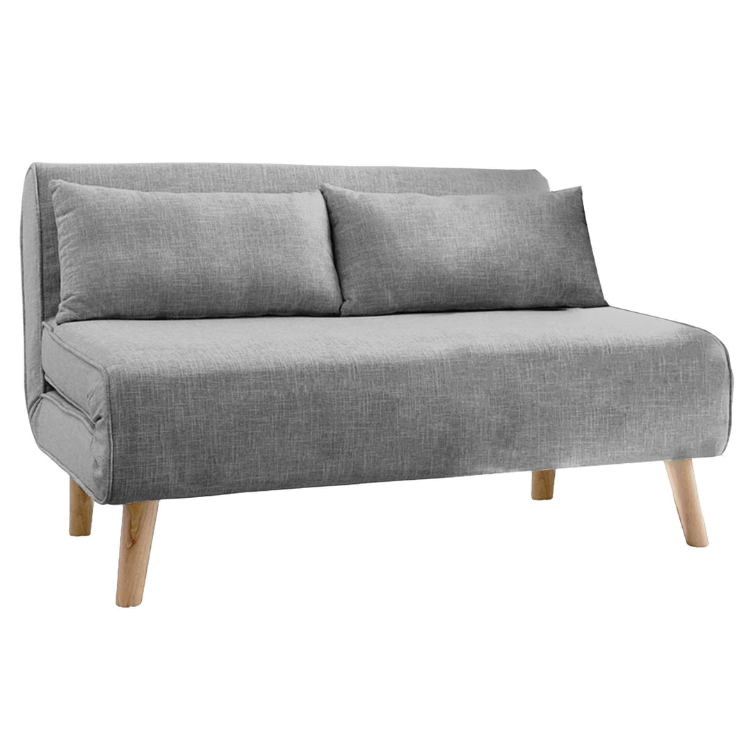 DSZ Product, feed-cond-new, feed-sl-DSZ Freight Payable, newSarantino 2 - Seater Adjustable Sofa Bed Lounge Faux Linen - Grey - Premium Furniture > Bar Stools & Chairs > Arm Chairs & Recliners from Sarantino ! Shop Online Buy Now at S & D's Value Store Family Business Best Customer ServiceDSZ Product, feed-cond-new, feed-sl-DSZ Freight Payable, new