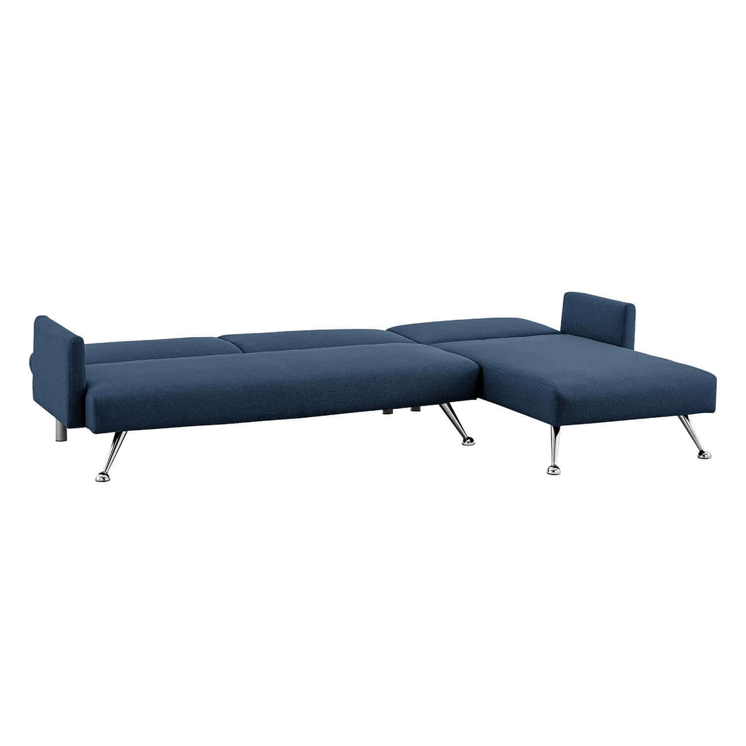 DSZ Product, feed-cond-new, feed-sl-DSZ Freight Payable, newSarantino Mia 3 - Seater Sofa Bed With Chaise & 3 Pillows - Blue - Premium Furniture > Bar Stools & Chairs > Arm Chairs & Recliners from Sarantino ! Shop Online Buy Now at S & D's Value Store Family Business Best Customer ServiceDSZ Product, feed-cond-new, feed-sl-DSZ Freight Payable, new