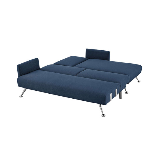 DSZ Product, feed-cond-new, feed-sl-DSZ Freight Payable, newSarantino Mia 3 - Seater Sofa Bed With Chaise & 3 Pillows - Blue - Premium Furniture > Bar Stools & Chairs > Arm Chairs & Recliners from Sarantino ! Shop Online Buy Now at S & D's Value Store Family Business Best Customer ServiceDSZ Product, feed-cond-new, feed-sl-DSZ Freight Payable, new