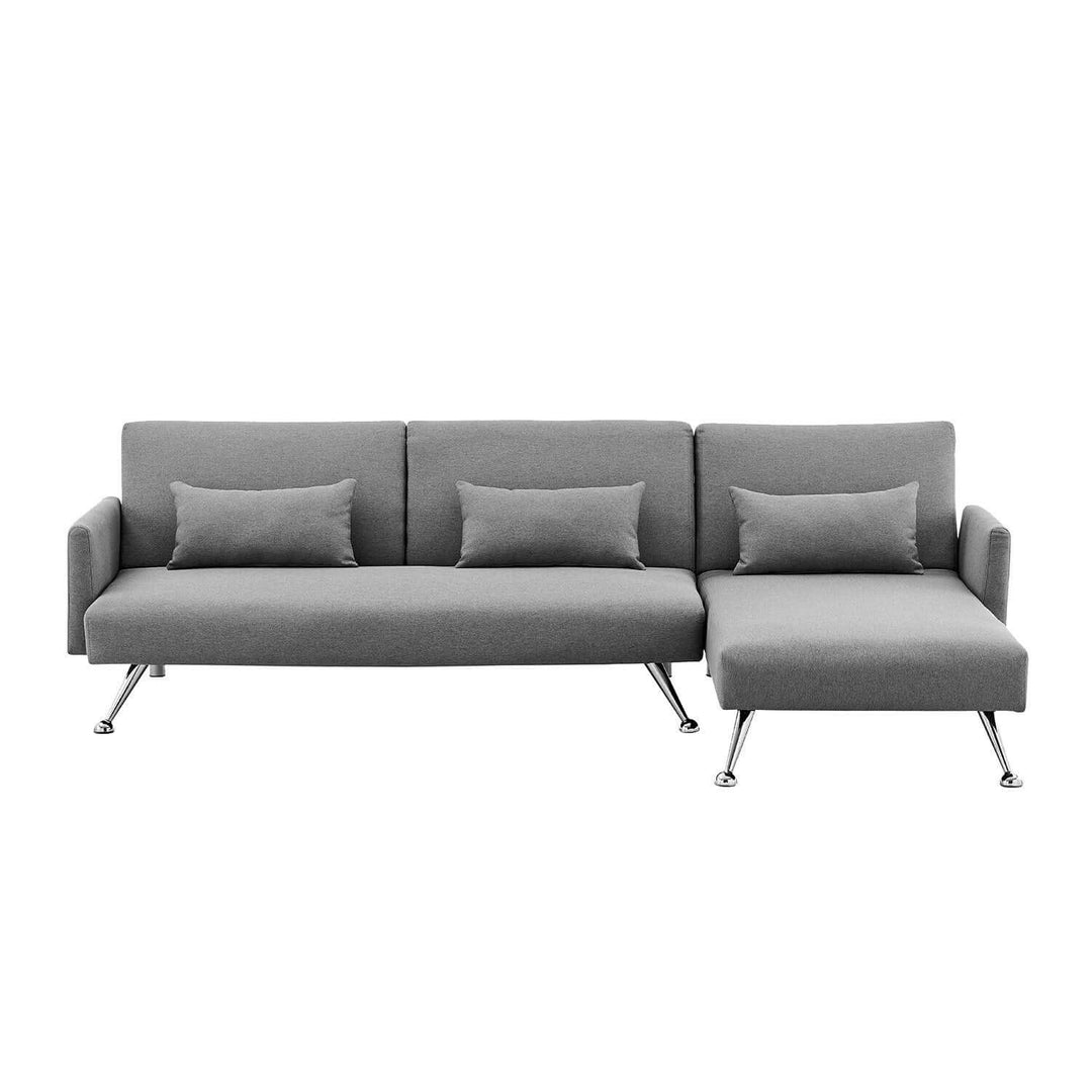 DSZ Product, feed-cond-new, feed-sl-DSZ Freight Payable, newSarantino Mia 3 - Seater Corner Sofa Bed Chaise And Pillows Dark Grey - Premium Furniture > Bar Stools & Chairs > Arm Chairs & Recliners from Sarantino ! Shop Online Buy Now at S & D's Value Store Family Business Best Customer ServiceDSZ Product, feed-cond-new, feed-sl-DSZ Freight Payable, new