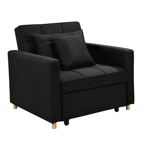 DSZ Product, feed-cond-new, feed-sl-DSZ Freight Payable, newSarantino Suri 3 - In - 1 Convertible Lounge Chair Bed - Black - Premium Furniture > Bar Stools & Chairs > Arm Chairs & Recliners from Sarantino ! Shop Online Buy Now at S & D's Value Store Family Business Best Customer ServiceDSZ Product, feed-cond-new, feed-sl-DSZ Freight Payable, new