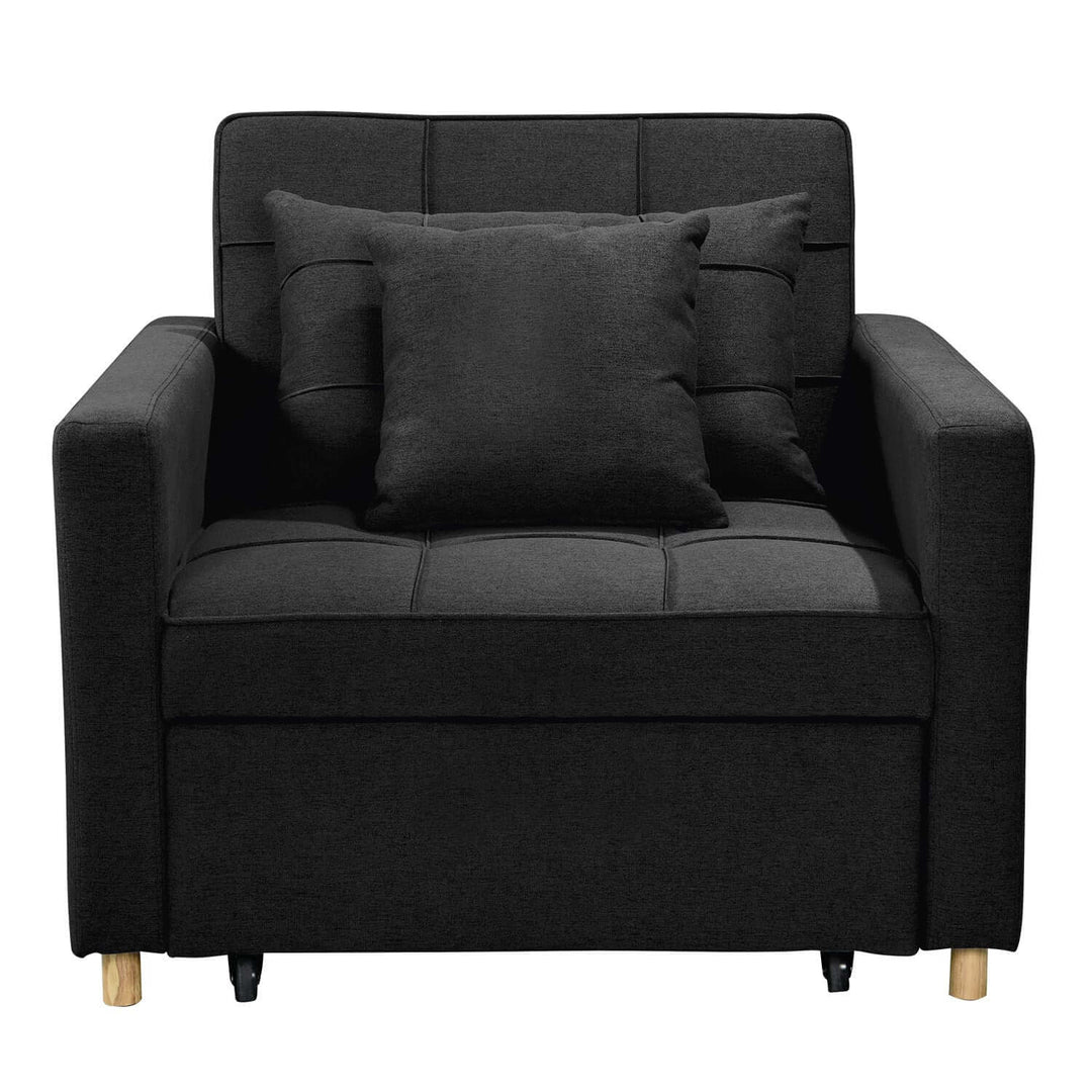 DSZ Product, feed-cond-new, feed-sl-DSZ Freight Payable, newSarantino Suri 3 - In - 1 Convertible Lounge Chair Bed - Black - Premium Furniture > Bar Stools & Chairs > Arm Chairs & Recliners from Sarantino ! Shop Online Buy Now at S & D's Value Store Family Business Best Customer ServiceDSZ Product, feed-cond-new, feed-sl-DSZ Freight Payable, new