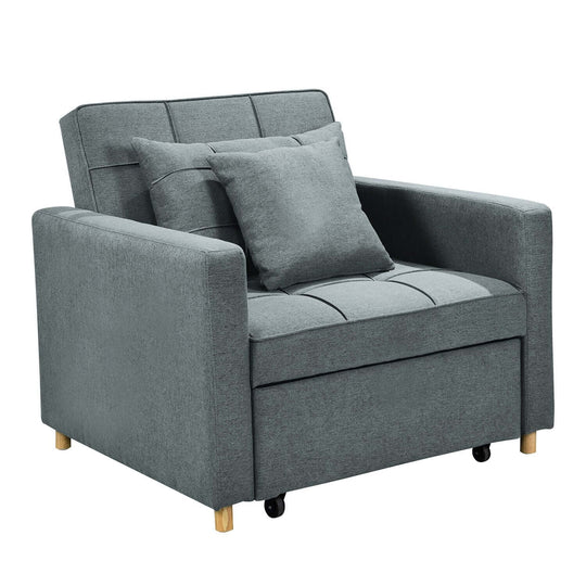 DSZ Product, feed-cond-new, feed-sl-DSZ Freight Payable, newSarantino Suri 3 - In - 1 Convertible Sofa Chair Bed -  Airforce Blue - Premium Furniture > Bar Stools & Chairs > Arm Chairs & Recliners from Sarantino ! Shop Online Buy Now at S & D's Value Store Family Business Best Customer ServiceDSZ Product, feed-cond-new, feed-sl-DSZ Freight Payable, new