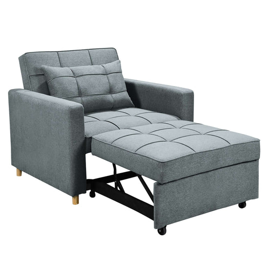 DSZ Product, feed-cond-new, feed-sl-DSZ Freight Payable, newSarantino Suri 3 - In - 1 Convertible Sofa Chair Bed -  Airforce Blue - Premium Furniture > Bar Stools & Chairs > Arm Chairs & Recliners from Sarantino ! Shop Online Buy Now at S & D's Value Store Family Business Best Customer ServiceDSZ Product, feed-cond-new, feed-sl-DSZ Freight Payable, new