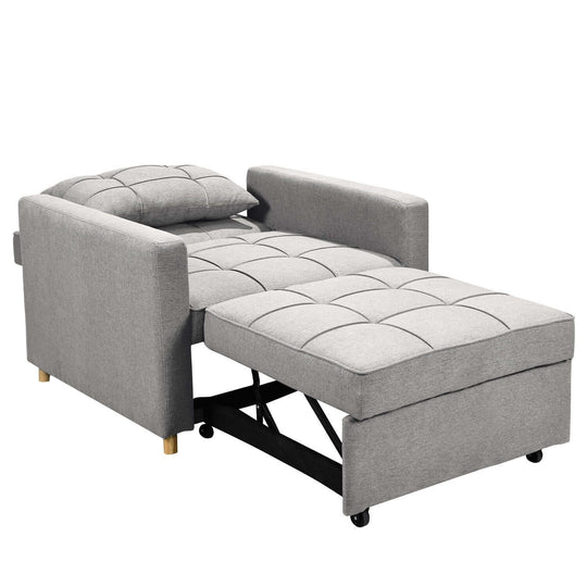 DSZ Product, feed-cond-new, feed-sl-DSZ Freight Payable, newSarantino Suri 3 - In - 1 Convertible Sofa Chair Bed Lounger - Light Grey - Premium Furniture > Bar Stools & Chairs > Arm Chairs & Recliners from Sarantino ! Shop Online Buy Now at S & D's Value Store Family Business Best Customer ServiceDSZ Product, feed-cond-new, feed-sl-DSZ Freight Payable, new