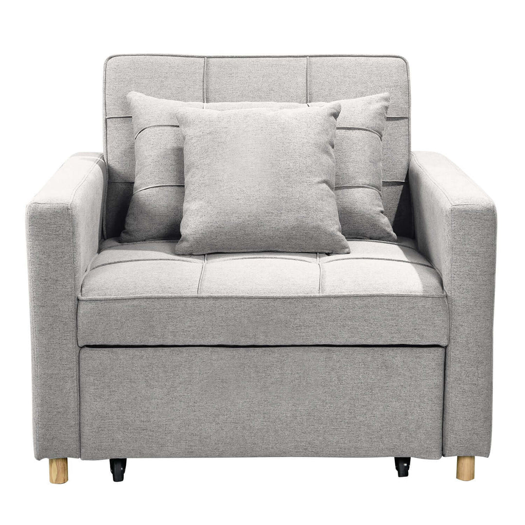 DSZ Product, feed-cond-new, feed-sl-DSZ Freight Payable, newSarantino Suri 3 - In - 1 Convertible Sofa Chair Bed Lounger - Light Grey - Premium Furniture > Bar Stools & Chairs > Arm Chairs & Recliners from Sarantino ! Shop Online Buy Now at S & D's Value Store Family Business Best Customer ServiceDSZ Product, feed-cond-new, feed-sl-DSZ Freight Payable, new