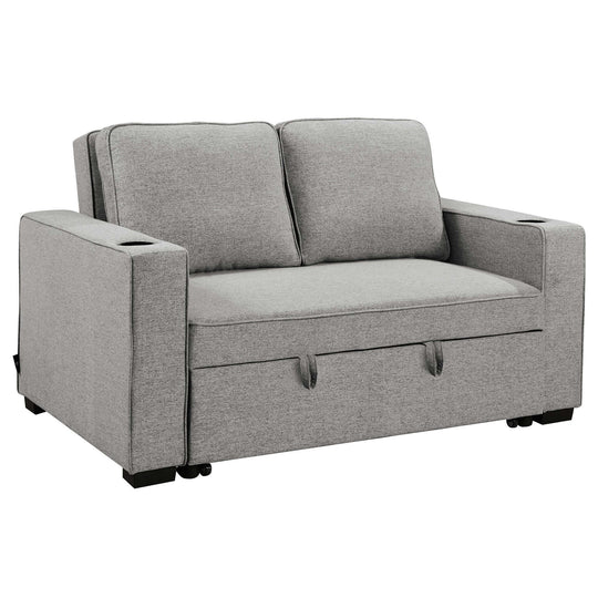 DSZ Product, feed-cond-new, feed-sl-DSZ Freight Payable, newSarantino Hoffman Linen Sofa Bed Chair With Cushions &Cup Holders Light Grey - Premium Furniture > Bar Stools & Chairs > Arm Chairs & Recliners from Sarantino ! Shop Online Buy Now at S & D's Value Store Family Business Best Customer ServiceDSZ Product, feed-cond-new, feed-sl-DSZ Freight Payable, new