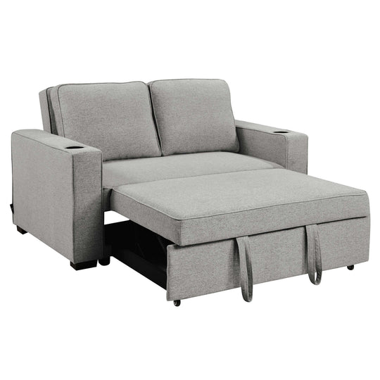 DSZ Product, feed-cond-new, feed-sl-DSZ Freight Payable, newSarantino Hoffman Linen Sofa Bed Chair With Cushions &Cup Holders Light Grey - Premium Furniture > Bar Stools & Chairs > Arm Chairs & Recliners from Sarantino ! Shop Online Buy Now at S & D's Value Store Family Business Best Customer ServiceDSZ Product, feed-cond-new, feed-sl-DSZ Freight Payable, new