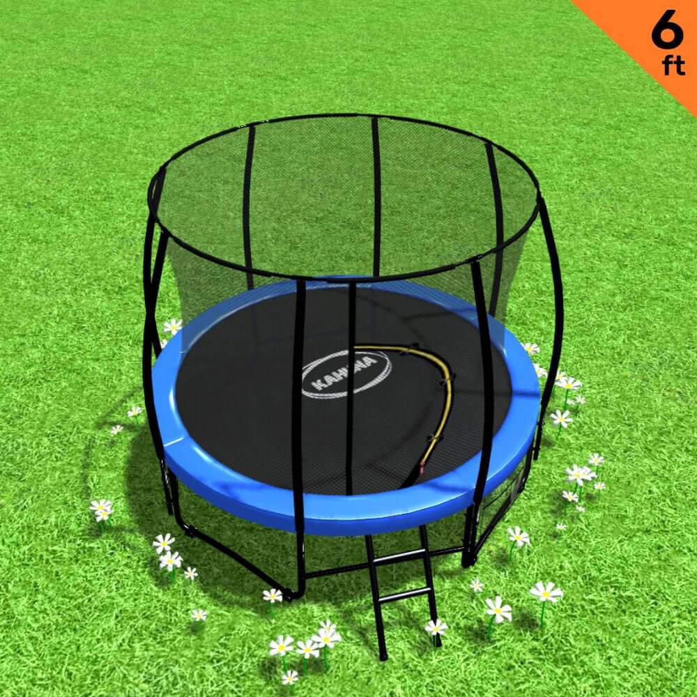 DSZ Product, feed-cond-new, feed-sl-DSZ Freight Payable, newKahuna Classic 6Ft Outdoor Round Blue Trampoline With Safety Enclosure - Premium Baby & Kids > Baby & Kid's Toys > Outdoor Play Equipment from Kahuna ! Shop Online Buy Now at S & D's Value Store Family Business Best Customer ServiceDSZ Product, feed-cond-new, feed-sl-DSZ Freight Payable, new