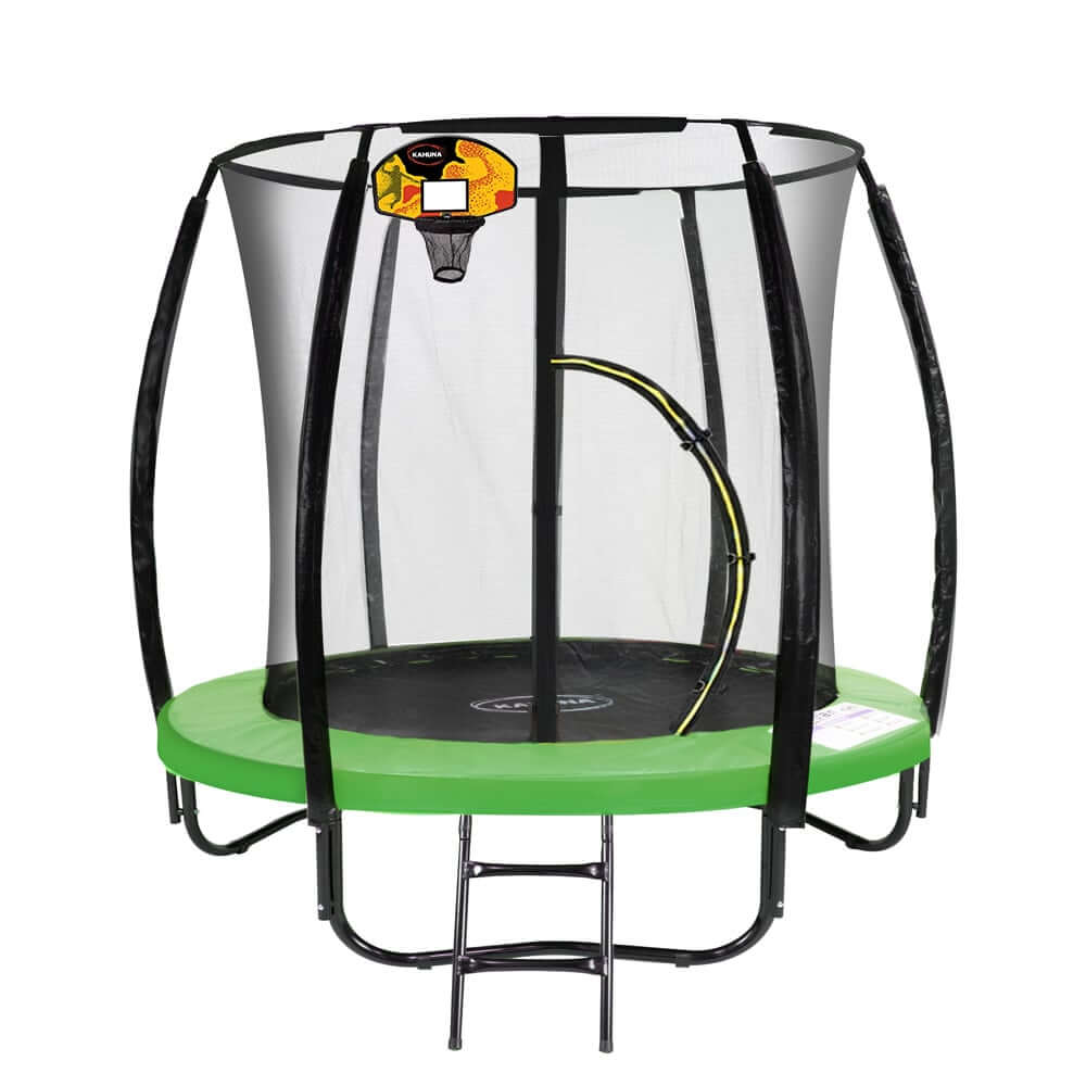 DSZ Product, feed-cond-new, feed-sl-DSZ Freight Payable, newKahuna 6Ft Outdoor Round Green Trampoline With Safety Enclosure And Basketball Hoop Set - Premium Baby & Kids > Baby & Kid's Toys > Outdoor Play Equipment from Kahuna ! Shop Online Buy Now at S & D's Value Store Family Business Best Customer ServiceDSZ Product, feed-cond-new, feed-sl-DSZ Freight Payable, new