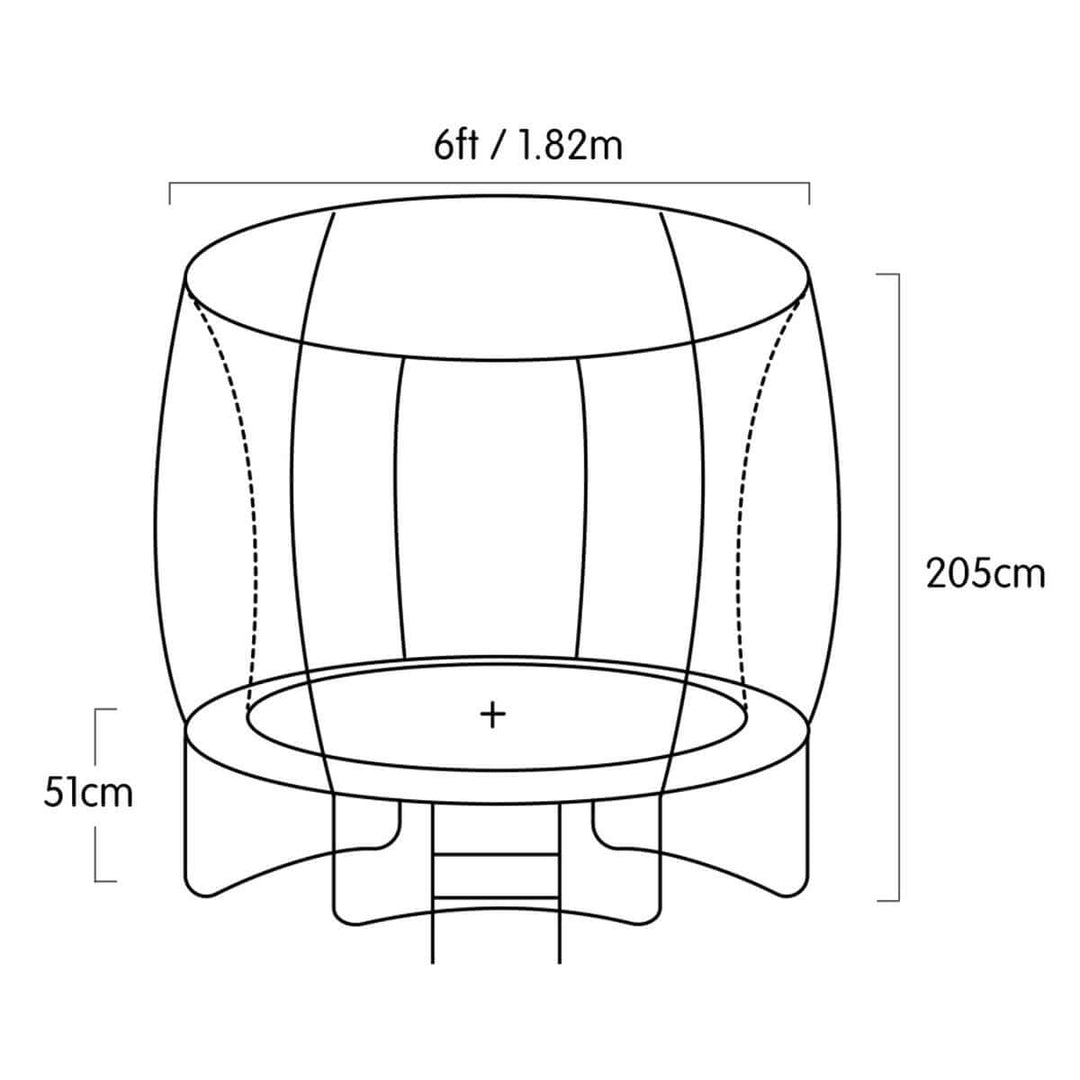 _label_, DSZ Product, feed-cond-new, feed-sl-free shipping, free-shipping, newKahuna Classic 6Ft Outdoor Round Orange Trampoline Safety Enclosure - Premium Sports & Fitness > Trampolines > Trampolines & Accessories from Kahuna ! Shop Online Buy Now at S & D's Value Store Family Business Best Customer Service_label_, DSZ Product, feed-cond-new, feed-sl-free shipping, free-shipping, new