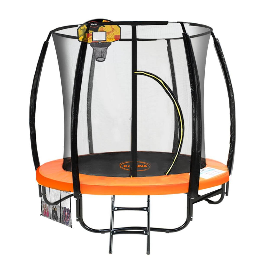 _label_, DSZ Product, feed-cond-new, feed-sl-free shipping, free-shipping, newKahuna Classic 6Ft Outdoor Round Orange Trampoline Safety Enclosure And Basketball Hoop Set - Premium Baby & Kids > Baby & Kid's Toys > Outdoor Play Equipment from Kahuna ! Shop Online Buy Now at S & D's Value Store Family Business Best Customer Service_label_, DSZ Product, feed-cond-new, feed-sl-free shipping, free-shipping, new