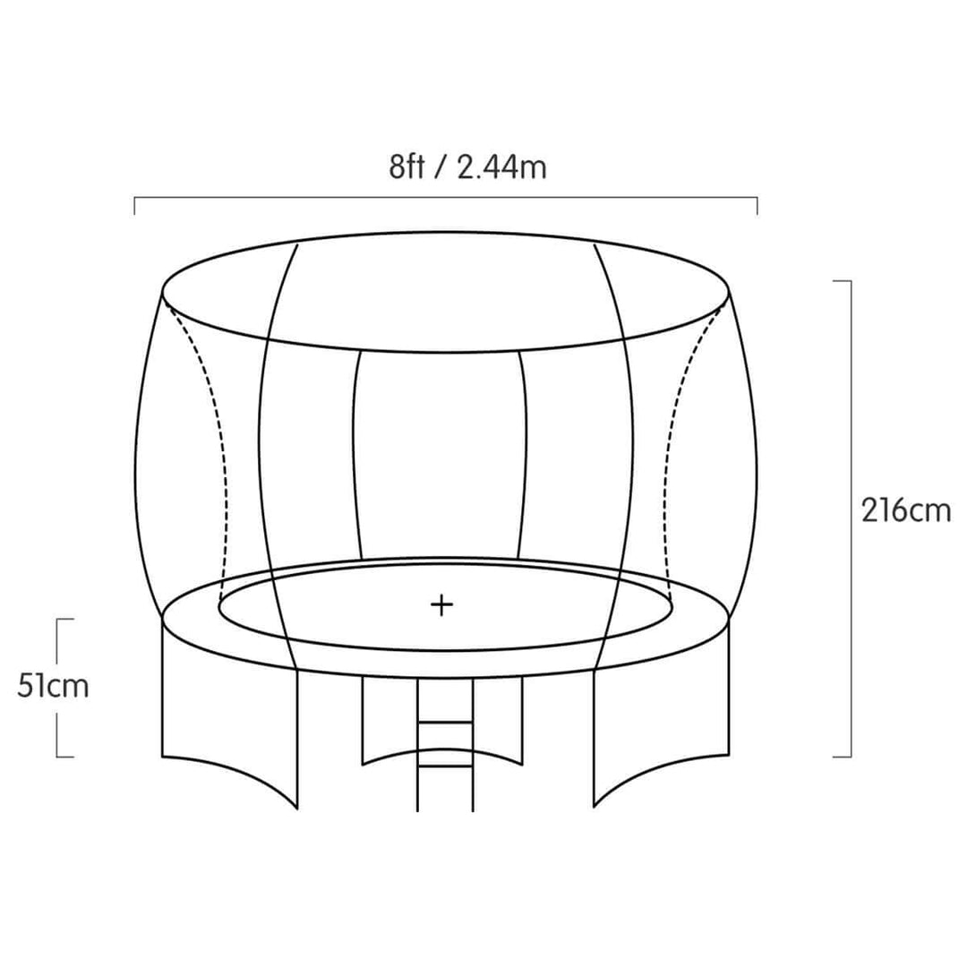 _label_, DSZ Product, feed-cond-new, feed-sl-free shipping, free-shipping, newKahuna 8Ft Outdoor Orange Trampoline For Kids And Children Suited For Fitness Exercise Gymnastics With Safety Enclosure Basketball Hoop Set - Premium Baby & Kids > Baby & Kid's Toys > Outdoor Play Equipment from Kahuna ! Shop Online Buy Now at S & D's Value Store Family Business Best Customer Service_label_, DSZ Product, feed-cond-new, feed-sl-free shipping, free-shipping, new