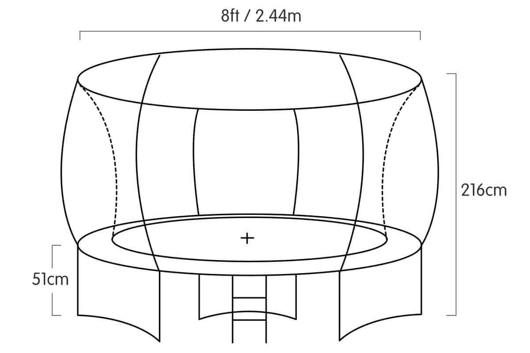 DSZ Product, feed-cond-new, feed-sl-DSZ Freight Payable, newKahuna 8Ft Trampoline Free Ladder Spring Mat Net Safety Pad Cover Round Enclosure Pink - Premium Sports & Fitness > Trampolines > Trampolines & Accessories from Kahuna ! Shop Online Buy Now at S & D's Value Store Family Business Best Customer ServiceDSZ Product, feed-cond-new, feed-sl-DSZ Freight Payable, new