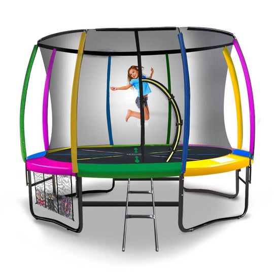 _label_, DSZ Product, feed-cond-new, feed-sl-free shipping, free-shipping, newKahuna 8Ft Outdoor Rainbow Trampoline For Kids And Children Suited For Fitness Exercise Gymnastics With Safety Enclosure - Premium Sports & Fitness > Trampolines > Trampolines & Accessories from Kahuna ! Shop Online Buy Now at S & D's Value Store Family Business Best Customer Service_label_, DSZ Product, feed-cond-new, feed-sl-free shipping, free-shipping, new