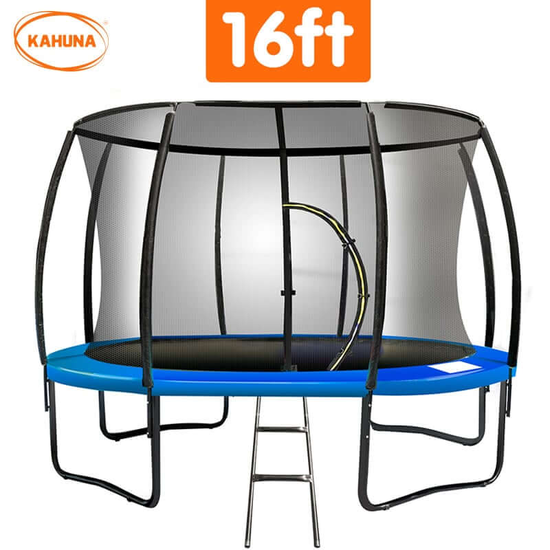 DSZ Product, feed-cond-new, feed-sl-DSZ Freight Payable, newKahuna 16Ft Trampoline Free Ladder Spring Mat Net Safety Pad Cover Round Enclosure - Blue - Premium Sports & Fitness > Trampolines > Trampolines & Accessories from Kahuna ! Shop Online Buy Now at S & D's Value Store Family Business Best Customer ServiceDSZ Product, feed-cond-new, feed-sl-DSZ Freight Payable, new