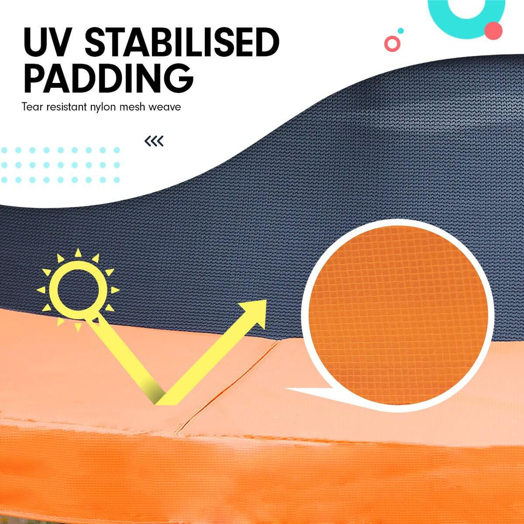 DSZ Product, feed-cond-new, feed-sl-DSZ Freight Payable, newKahuna 16Ft Trampoline Free Ladder Spring Mat Net Safety Pad Cover Round Enclosure - Orange - Premium Sports & Fitness > Trampolines > Trampolines & Accessories from Kahuna ! Shop Online Buy Now at S & D's Value Store Family Business Best Customer ServiceDSZ Product, feed-cond-new, feed-sl-DSZ Freight Payable, new