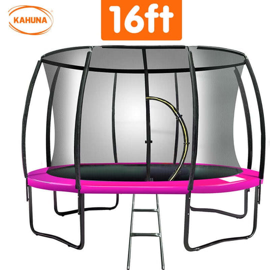 DSZ Product, feed-cond-new, feed-sl-DSZ Freight Payable, newKahuna 16Ft Trampoline Free Ladder Spring Mat Net Safety Pad Cover Round Enclosure - Pink - Premium Sports & Fitness > Trampolines > Trampolines & Accessories from Kahuna ! Shop Online Buy Now at S & D's Value Store Family Business Best Customer ServiceDSZ Product, feed-cond-new, feed-sl-DSZ Freight Payable, new