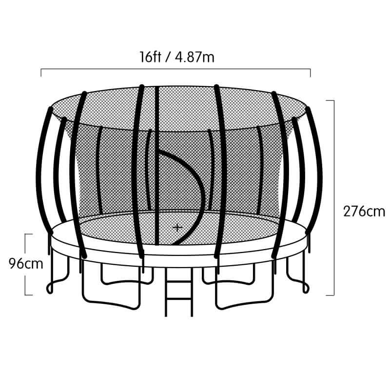 DSZ Product, feed-cond-new, feed-sl-DSZ Freight Payable, newKahuna 16Ft Trampoline Free Ladder Spring Mat Net Safety Pad Cover Round Enclosure - Rainbow - Premium Sports & Fitness > Trampolines > Trampolines & Accessories from Kahuna ! Shop Online Buy Now at S & D's Value Store Family Business Best Customer ServiceDSZ Product, feed-cond-new, feed-sl-DSZ Freight Payable, new