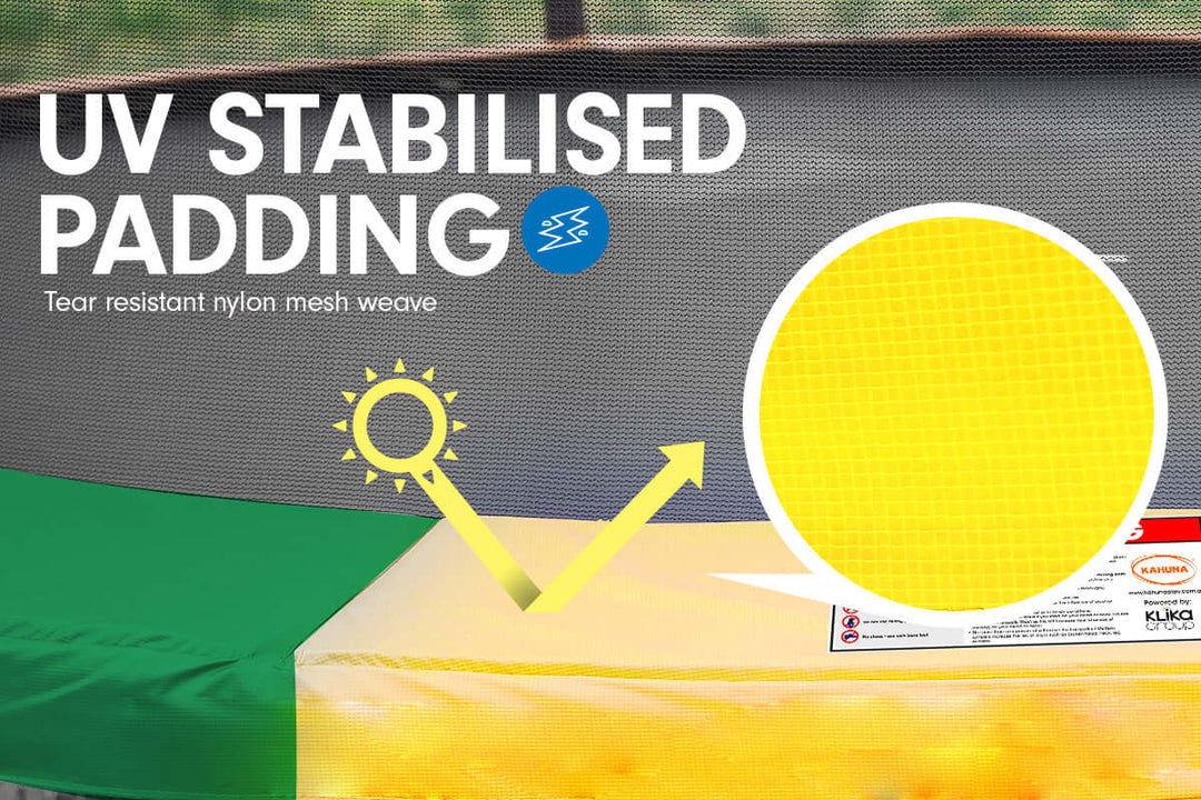 DSZ Product, feed-cond-new, feed-sl-DSZ Freight Payable, newKahuna 16Ft Trampoline Free Ladder Spring Mat Net Safety Pad Cover Round Enclosure - Rainbow - Premium Sports & Fitness > Trampolines > Trampolines & Accessories from Kahuna ! Shop Online Buy Now at S & D's Value Store Family Business Best Customer ServiceDSZ Product, feed-cond-new, feed-sl-DSZ Freight Payable, new