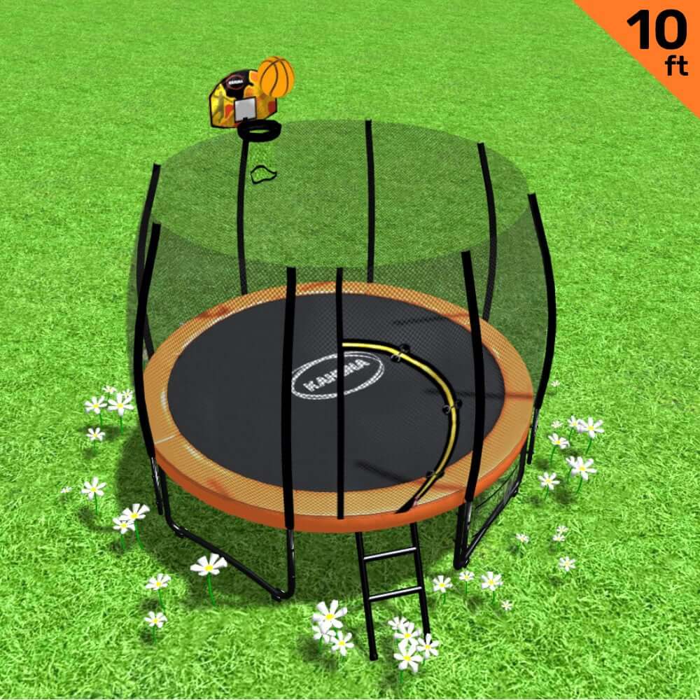 DSZ Product, feed-cond-new, feed-sl-DSZ Freight Payable, newKahuna 10Ft Trampoline Twister Springless Safety Net Pad Mat With Basketball Set Orange - Premium Sports & Fitness > Exercise, Gym & Fitness > Gymnastics from Kahuna ! Shop Online Buy Now at S & D's Value Store Family Business Best Customer ServiceDSZ Product, feed-cond-new, feed-sl-DSZ Freight Payable, new