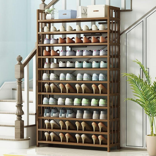 DSZ Product, feed-cond-new, feed-sl-DSZ Freight Payable, new10 Tier Tower Bamboo Wooden Shoe Rack Corner Shelf Stand Storage Organizer - Premium Furniture > Living Room > Shoe Storage from Amazingooh ! Shop Online Buy Now at S & D's Value Store Family Business Best Customer ServiceDSZ Product, feed-cond-new, feed-sl-DSZ Freight Payable, new