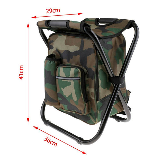 DSZ Product, feed-cond-new, feed-sl-DSZ Freight Payable, newPortable Folding Backpack Chair Camping Stool Cooler Bag Rucksack Beach Fishing 150Kg Load Green - Premium Outdoor Recreation > Camping > Camp Furniture from Amazingooh ! Shop Online Buy Now at S & D's Value Store Family Business Best Customer ServiceDSZ Product, feed-cond-new, feed-sl-DSZ Freight Payable, new