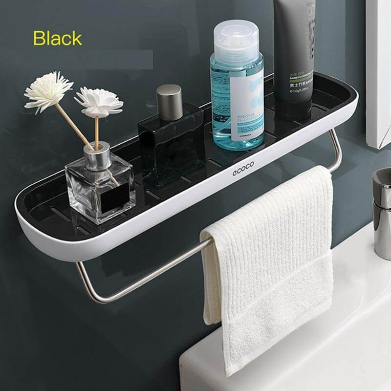 DSZ Product, feed-cond-new, feed-sl-DSZ Freight Payable, newBathroom Shelves Organizer Wall Mount Home Towel Shelf Shampoo Rack With Towel Bar Storage Rack Bathroom Accessories Black - Premium Home & Garden > Bathroom Accessories > Towel Racks & Holders from Ecoco ! Shop Online Buy Now at S & D's Value Store Family Business Best Customer ServiceDSZ Product, feed-cond-new, feed-sl-DSZ Freight Payable, new