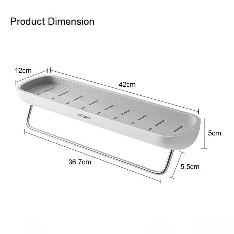 DSZ Product, feed-cond-new, feed-sl-DSZ Freight Payable, newBathroom Shelves Organizer Wall Mount Home Towel Shelf Shampoo Rack With Towel Bar Storage Rack Bathroom Accessories Black - Premium Home & Garden > Bathroom Accessories > Towel Racks & Holders from Ecoco ! Shop Online Buy Now at S & D's Value Store Family Business Best Customer ServiceDSZ Product, feed-cond-new, feed-sl-DSZ Freight Payable, new