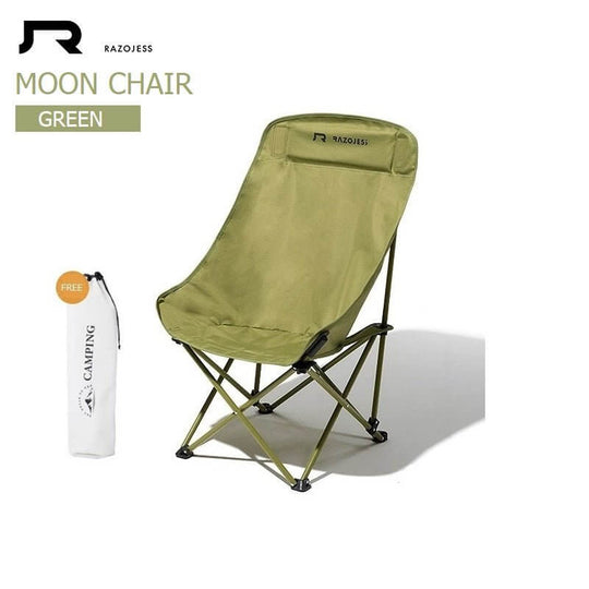 DSZ Product, feed-cond-new, feed-sl-DSZ Freight Payable, newRazojess Enlarged Moon Chair For Outdoor Camping Fishing Picnic  Green - Premium Outdoor Recreation > Camping > Camp Furniture from Razojess ! Shop Online Buy Now at S & D's Value Store Family Business Best Customer ServiceDSZ Product, feed-cond-new, feed-sl-DSZ Freight Payable, new